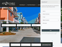 Tablet Screenshot of mbvacationhomerentals.com